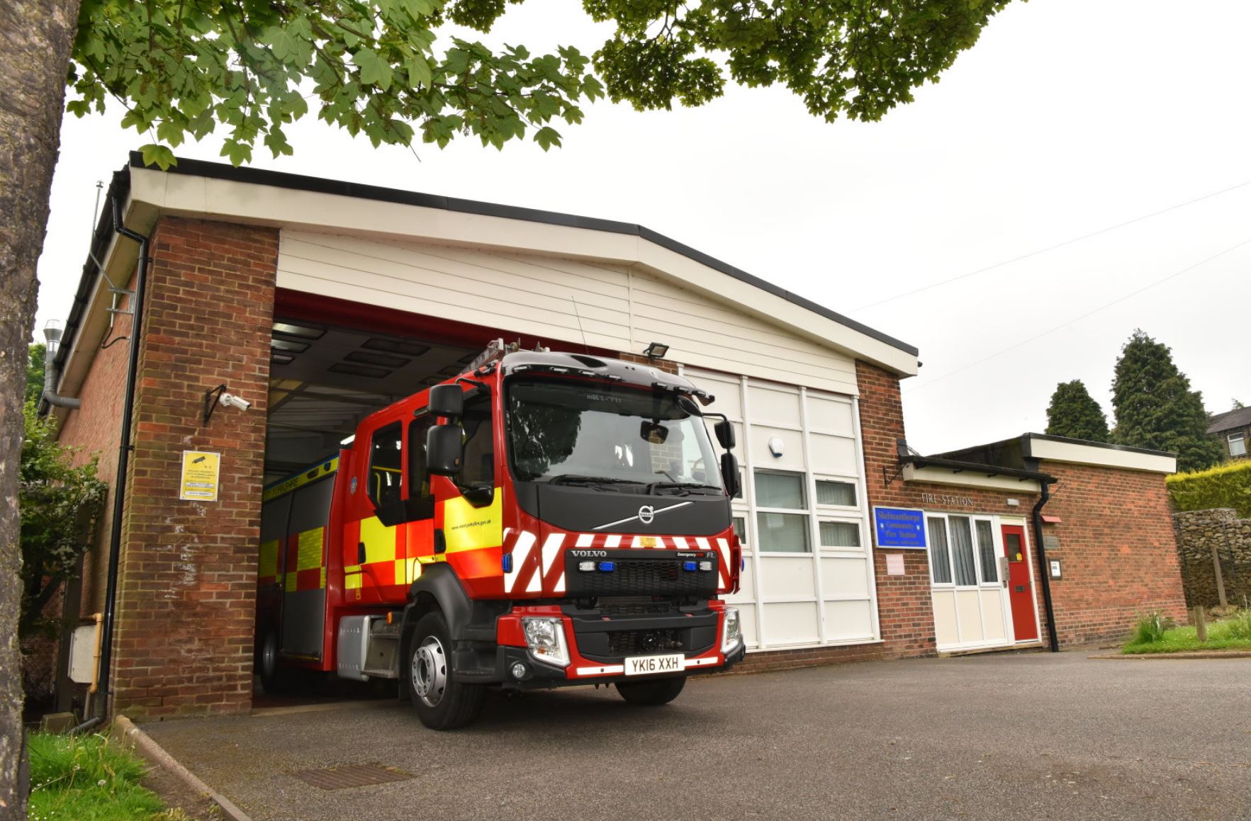 Front of Skelmanthorpe Fire Station 