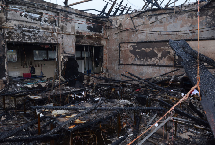 Ash Green Primary School after Aaron Foster caused £4.5m of damage