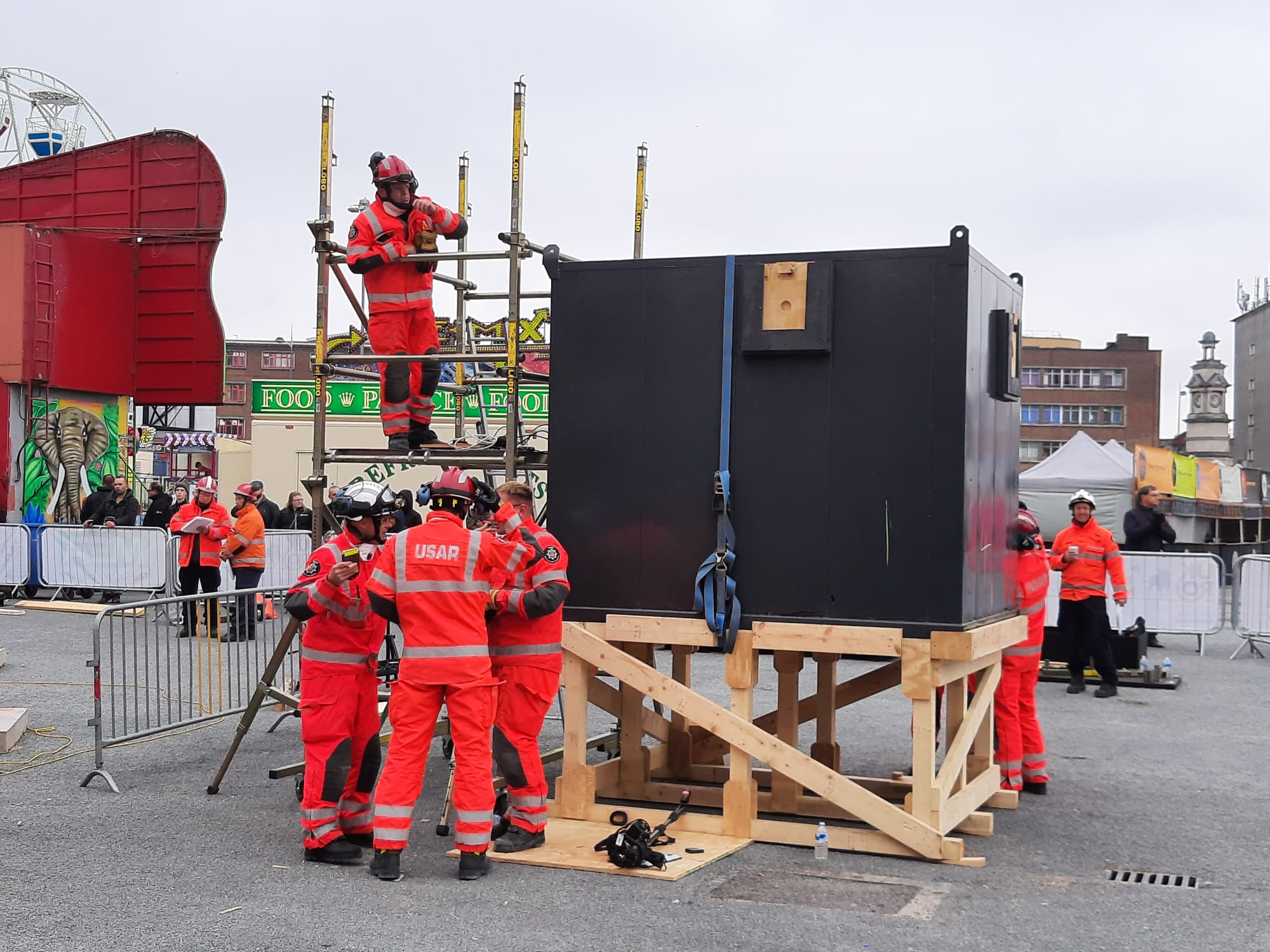 Station manager Damian Cameron is an assessor at the Festival of Rescue