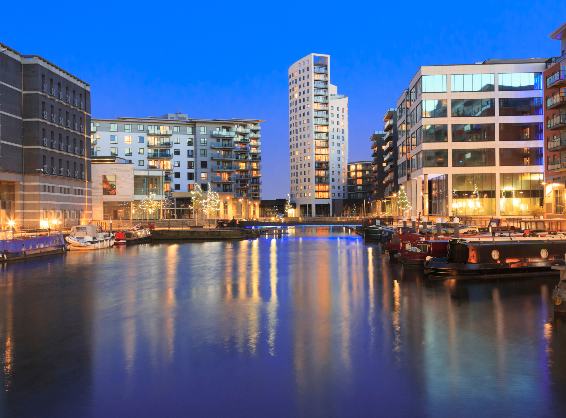 Leeds Docks at Night