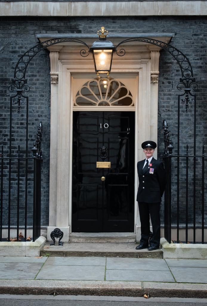 Firefighter Christina Nugent took part in the Remembrance Sunday parade in London