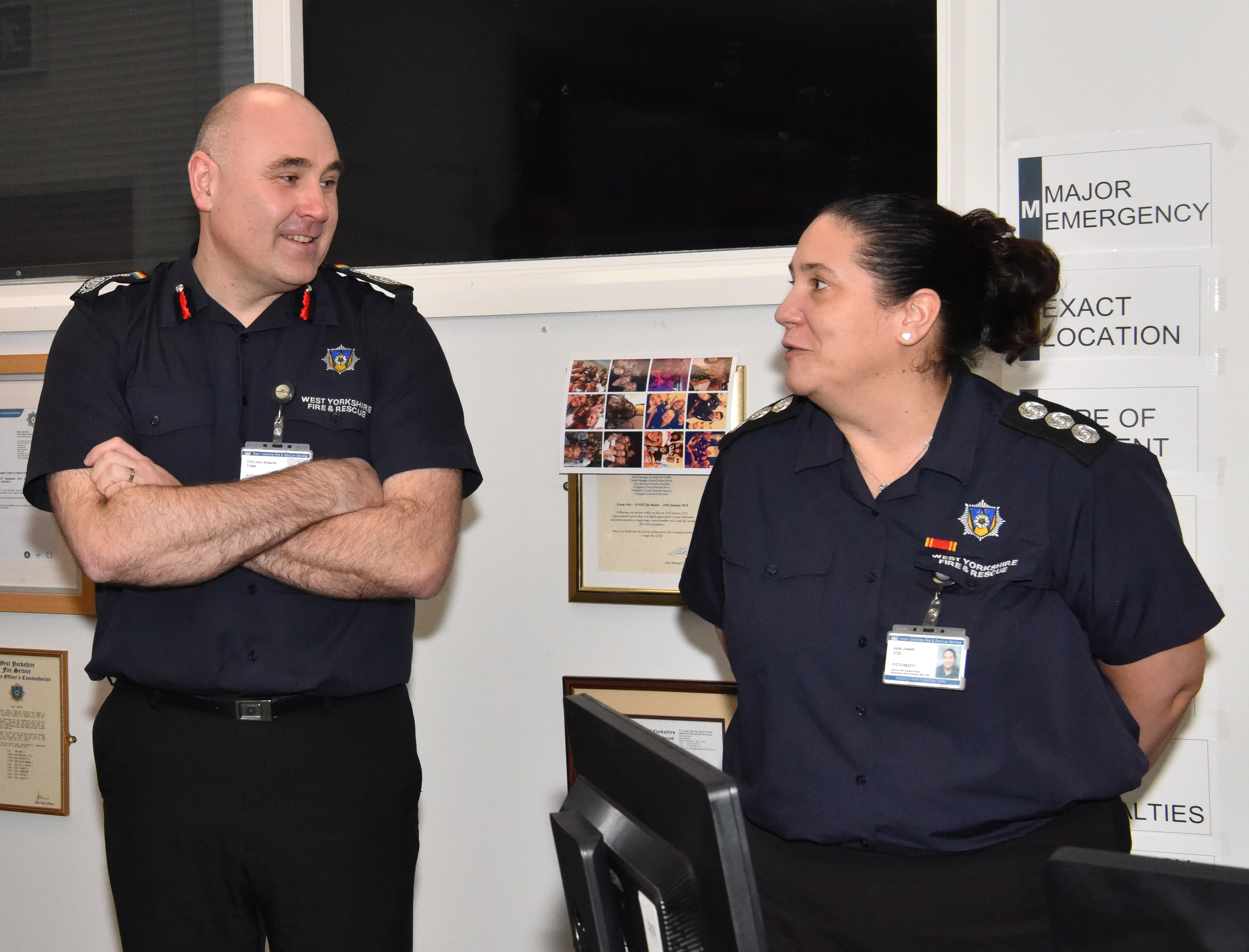 CFO John Roberts with control room group manager Julie Jowett