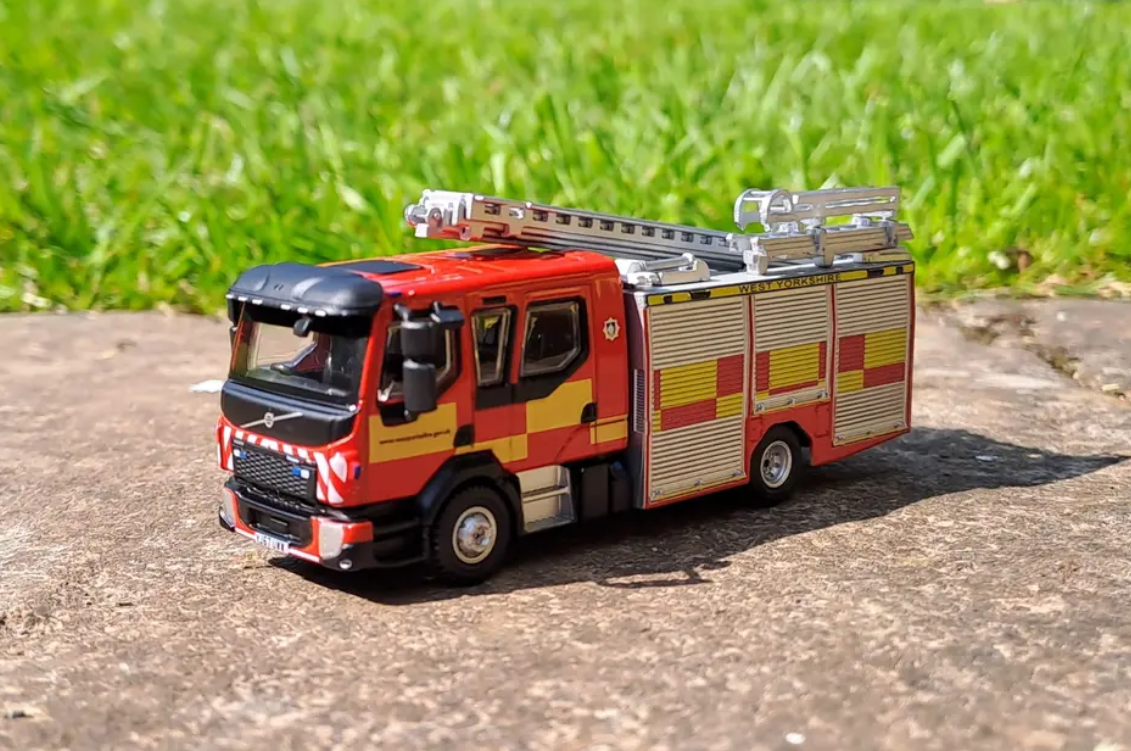 Miniature version of a West Yorkshire Fire and Rescue Service engine