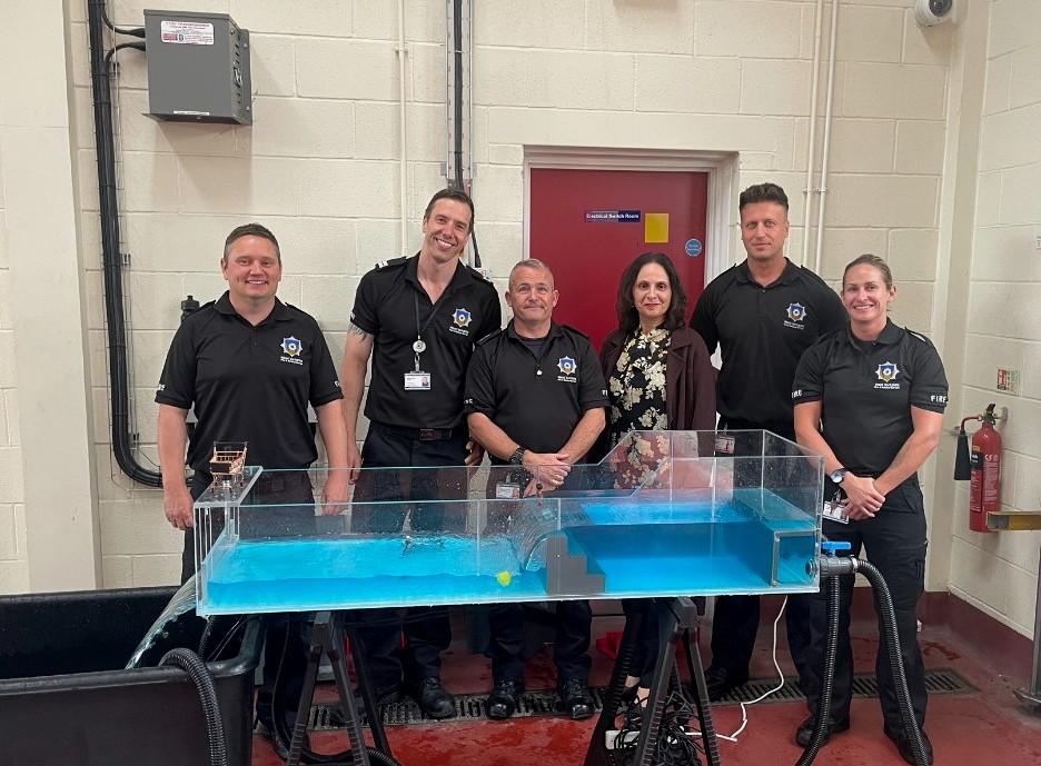 Ossett Red Watch with the High Sheriff of West Yorkshire