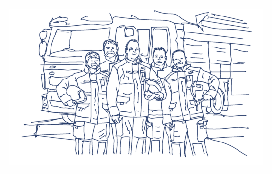 WYFRS Illustration FF - Fire engine