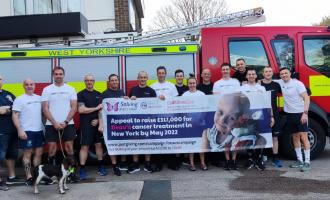 Collection of crew members from Green, Blue and White Watches at Cleckheaton Fire Station