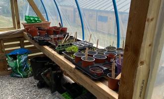 Allotment at Silsden Fire Station