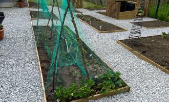 Allotment at Silsden Fire Station