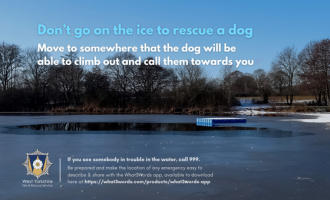Don';t go on the ice to rescue a dog