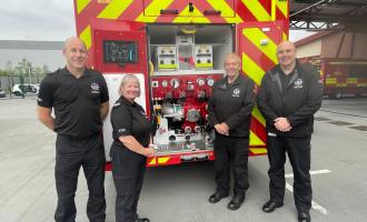 West Yorkshire Fire and Rescue staff at Ossett Fire Station