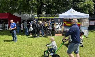 West Yorkshire Fire and Rescue staff at Halifax Charity Gala