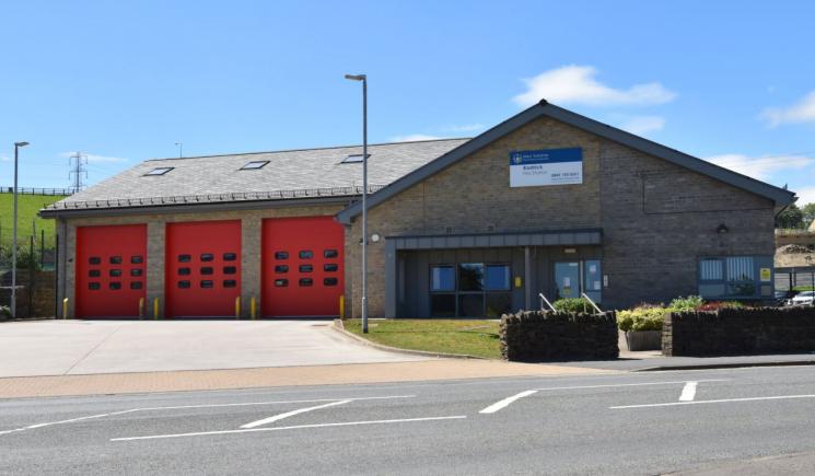 Front of Rastrick Fire Station.