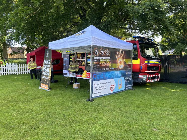 West Yorkshire Fire and Rescue staff at Halifax Charity Gala