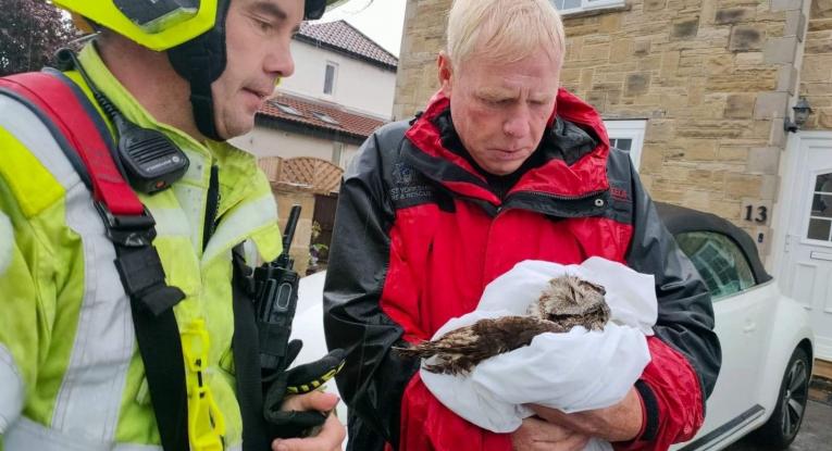 Fire crews have a hoot in Menston