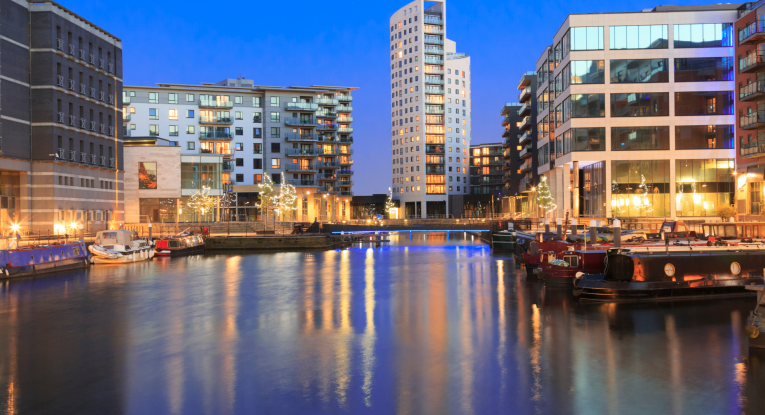 Leeds Docks at Night