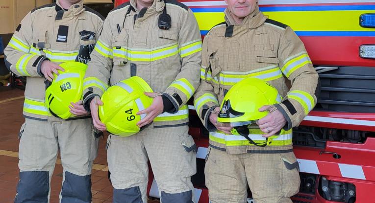 From left, Neal Andrews-Parry, James Barker and Damian Lord.