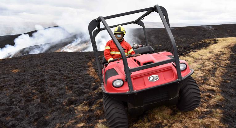 Latest fire at Marsden Moor