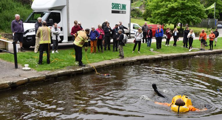 WYFRS staged a scenario for Boat Safety Week 