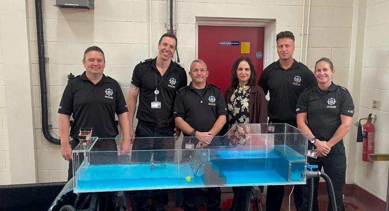 Ossett Red Watch with the High Sheriff of West Yorkshire