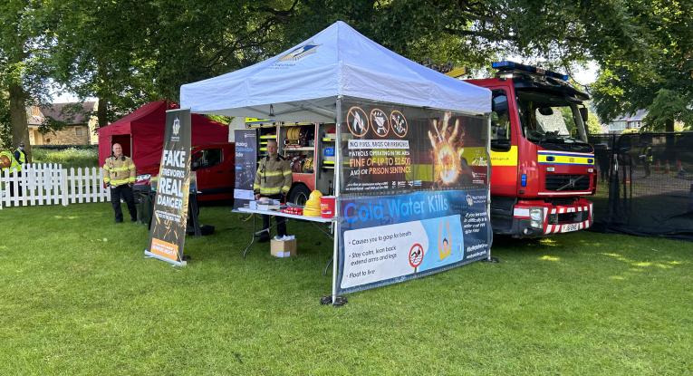 West Yorkshire Fire and Rescue staff at Halifax Charity Gala